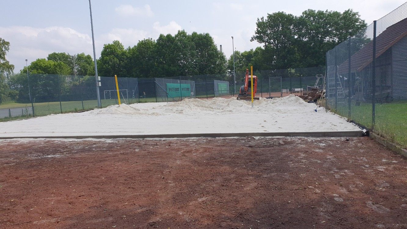 Tennisplatzbau
