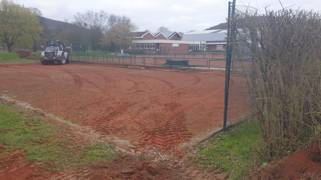 Tennisplatzbau