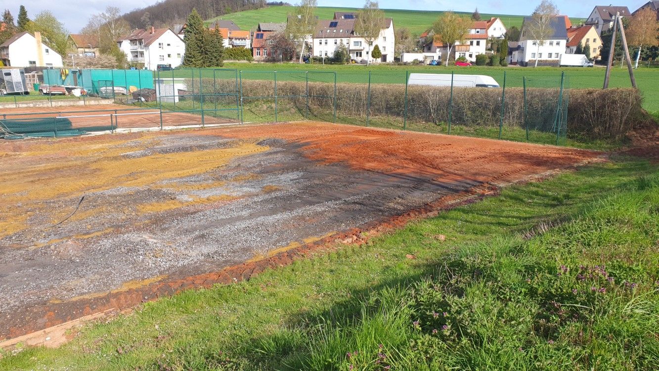 Tennisplatzbau