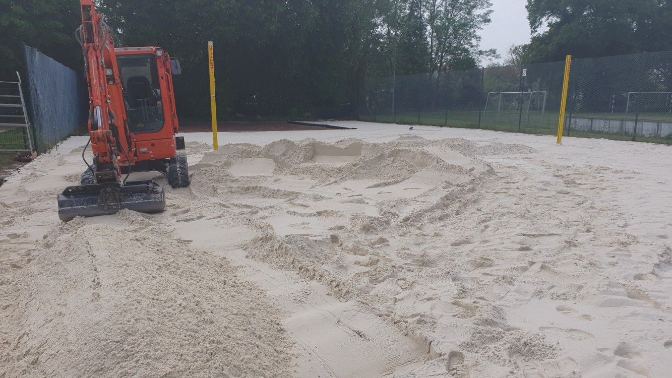 Tennisplatzbau