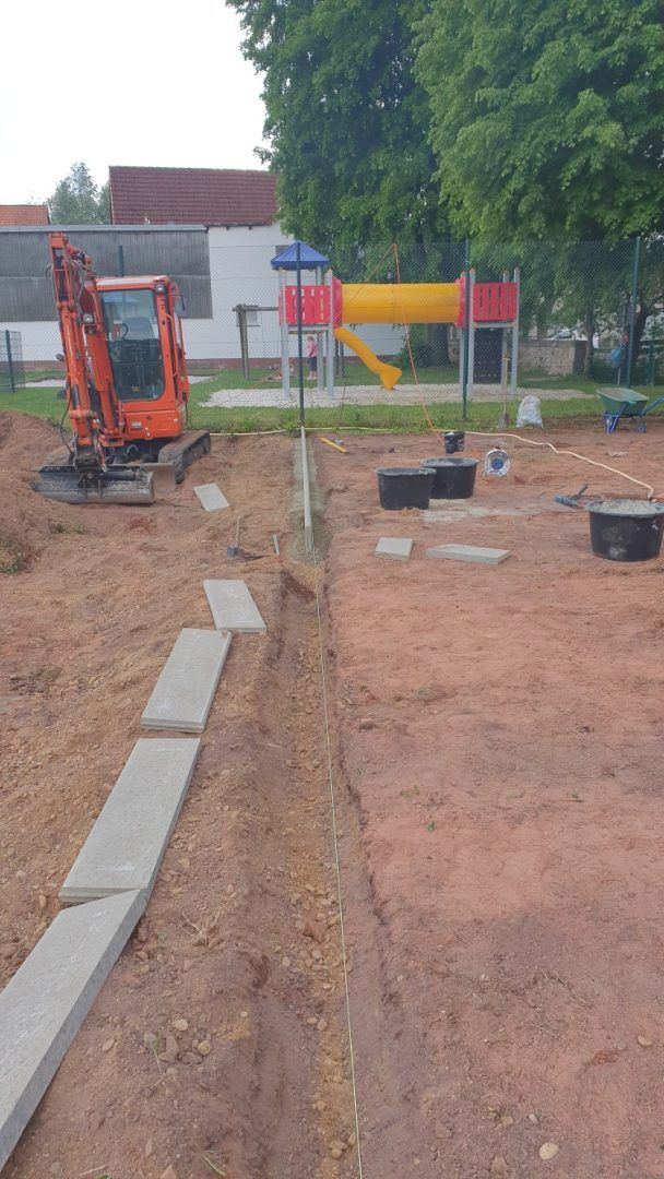 Tennisplatzbau