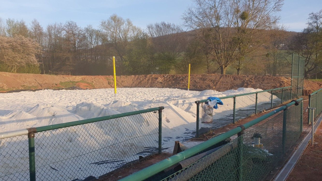Tennisplatzbau